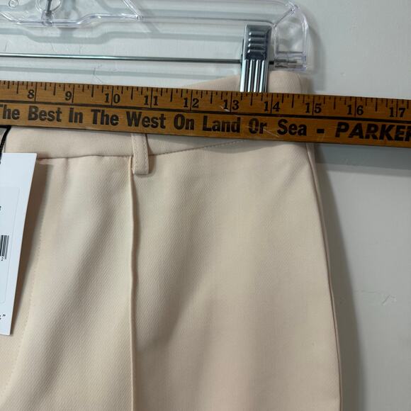 BOA Because of Alice Women's Wide Leg Suit Trouser Pants NEW Large Cream - Picture 7 of 11